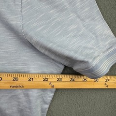 Ted Baker London Mens Light Blue Slub 100% Cotton Pocket T-Shirt Size 5 XL