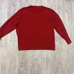 Polo Ralph Lauren BIG Spellout T Shirt XL Red Black Classic Long Sleeve SEE
