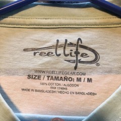 Reel Life Short Sleeve Graphic Ocean Wash T-Shirt Men’s Medium Misty Jade