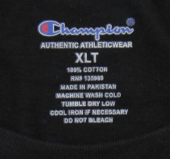 Champion Men’s Jersey T-Shirt Big & Tall Crew Neck Athleticwear Long Sleeve Tee