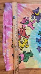 LIQUID BLUE GRATEFUL DEAD SPIRAL BEARS TIE DYE S Small TSHIRT T-shirt 1995 VTG