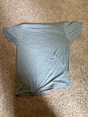 Hurley Men’s Gray Logo Crew Neck Short Sleeve Cotton Blend Knit Tee S