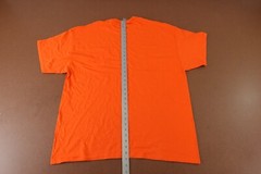 Gildan Heavy Cotton Men’s Size 2XL Bright Orange Short Sleeve Crew Neck T-Shirt