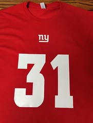 DIY-New York Giants CUSTOM Name & Number Jersey Kit-Personalized-Iron ons