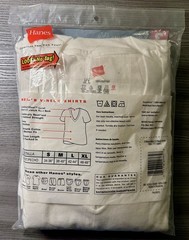 NEW Vintage Hanes Men’s Pack of 3 T-Shirts Crew Neck White Large 2002 Tagless