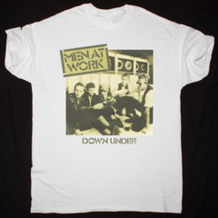 Men at Work Gift For Fans White T-Shirt Cotton All Size
