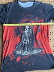 Y2K Vtg SHOGUN Mauricio Rua MMA T-Shirt All Over Print Samurai UFC DFC Bad Boy