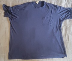 Peter Millar Shirt Mens 2XL Blue Pocket Crewneck Modal Cotton Soft Tee Top