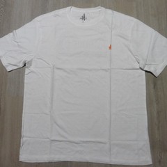 JOHNNIE-O Mens M MEDIUM T SHIRT WHITE BLUE ORANGE DALE 2.0 GOLF