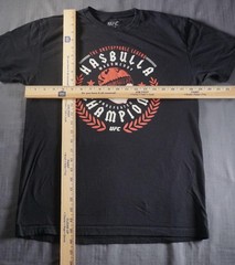 UFC Hasbulla Magomedov Champion Shirt Mens Medium Black Undefeated Legend Tee