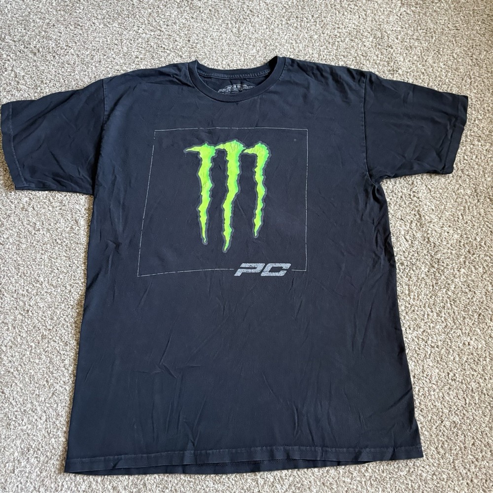 Monster Energy x Pro Circuit T Shirt Black Size Large