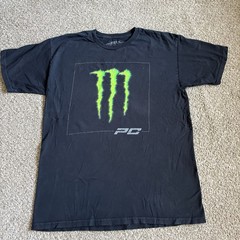 Monster Energy x Pro Circuit T Shirt Black Size Large