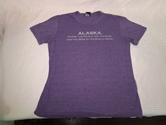 Silver Gulch Brewing Fairbanks Alaska Brewery Souvenir Purple T-Shirt Size L