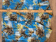 Vtg 60s 70s Weldon Hawaiian Print Mens Shirt Pajama Sz L/XL