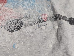 ⛷️👀🔥 VTG Blue Dolphin Down Hill Skiing Single Stitched T Shirt CLEAN Large HTF
