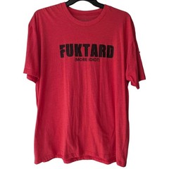 American Trigger Pullers Fuktard Graphic T-Shirt 2XL Red Cotton Blend Funny ATP