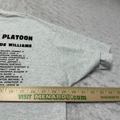 Vintage Screen Stars T Shirt Gray Delta Army 4th Platoon Mens Size Large L