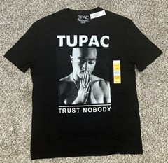 New TUPAC Trust Nobody 2PAC Men’s Black T-shirt Tee Hip-hop Rap Sz 42-44 LARGE