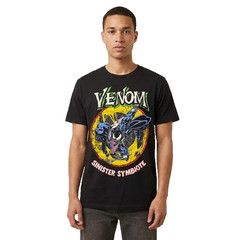 Marvel Venom Sinister Symbiote Comic Graphic Mens Black Shirt NWT S-XL