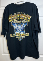 7.62 Design Air Force T‑Shirt XXL Black Made in USA Military Graphic Tee
