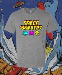 Space Invaders Retro Video game arcade T Shirt Adult & Youth Sizes Fast Ship!!