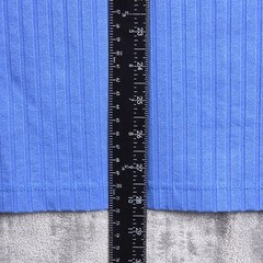 Perry Ellis T-Shirt Mens XL Blue Ribbed Stretch Short Sleeve Crew Neck Top