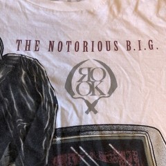 Notorious BIG TShirt White Womens Large Life After Death Brooklyn Mint Rook AsIs