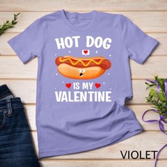 Womens Hotdog Is My Valentine Hotdog Lover Family Couple Outfit Unisex T-shirt