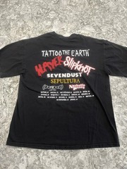 Vintage Tattoo The Earth 2000 Tour T Shirt Slayer Slipknot Sevendust Metal L