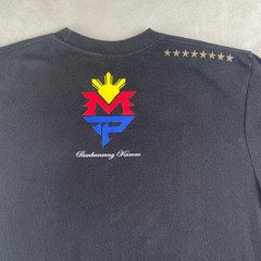 Nike Dri Fit Manny Pacquiao Pacman Pambansang Kamao T Shirt Black M Boxing Rare