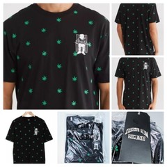 Death Row Records Men’s M T Shirt Black Green 420 Weed Crooks & Castles NWT