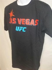 NEW Las Vegas UFC Adult Mens Unisex Sizes M-L Black Reebok Shirt