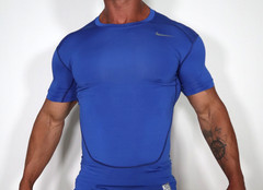 COMPRESSION BLUE MEN’S SHIRT SIZE MEDIUM