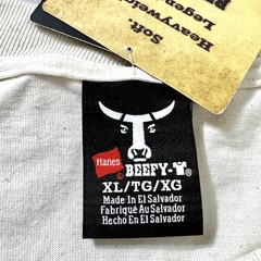 Hanes Beefy-T Heavyweight Cotton T-Shirt Cream Blank Plain Men’s Size XL NWT