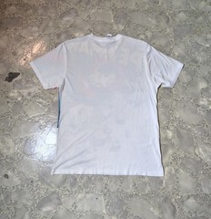 Vintage DC Comics White Superman T Shirt Medium Big Graphic Front Hit Crew Neck
