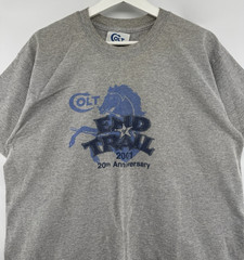Vintage Colt End of Trail Shirt Mens L Cowboy Action Shooting SASS USA