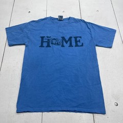 ComfortWash Home Oklahoma Shirt Mens Medium Blue Graphic Tee Ring Spun Cotton