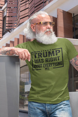 Donald Trump Was Right Humor T shirt Funny Election Trump 2024 Political Shirts