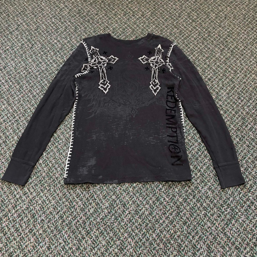 Vintage Y2K Raw State Premium Redemption Cross Men’s Medium Shirt