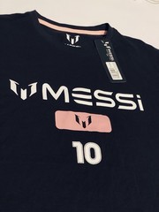 Messi Collection Black T-shirt with White & Pink Graphic. Size L. Brand New NWT