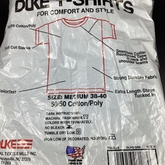 Duke Tactical T-Shirts 50/50 Cotton Poly – Olive 3 Pack Size Medium NEW!
