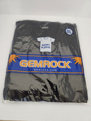 6XL Gemrock Men 100% Cotton Crew Neck T Shirt Solid Black Short Sleeve Tee