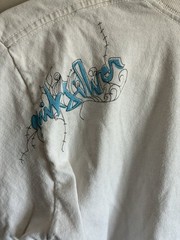 Quiksilver Men’s White Graphic Logo Tee S Cotton Jersey Crew Neck Short Sleeve