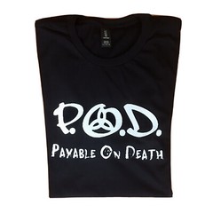 P.O.D. Payable On Death T-Shirt 100% Lightweight Cotton NEW Mens Unisex Fit S-XL