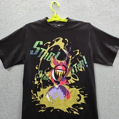 Hazbin Hotel Men Shirt M Black Graphic Hot Topic Niffy Gold Glitter Tee