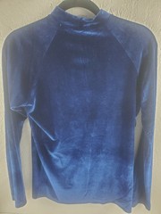 International Male Blue Suede Shirt Medium Vintage