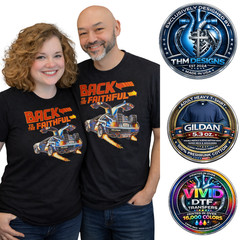 Back to the Faithful Christian Graphic Tee Gildan G500 Mens M NWT RTS