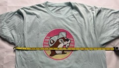 Buc-ee’s and the Beach Pale Blue Summer Adult T Shirt Sz L FREE SHIPPING B85