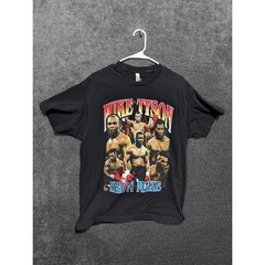 American Apparel Mike Tyson Iron Mike Graphic T-Shirt Black Mens Large 1301