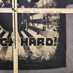 Vintage Fashion Victim Rock Hard Shirt Mens XL Drum Kit Graphic Tee 2005 Music